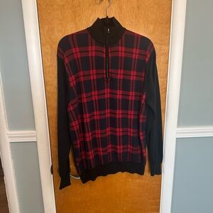 Men’s Paul Fredrick 1/4 zip Sweater